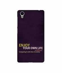 Amazon Brand - Solimo Designer Enjoy Your Life 3D Printed Hard Back Case Mobile Cover for Vivo Y51L