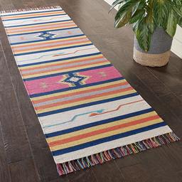 Amazon Brand – Rivet Modern Medallion Runner Rug, 7' 6