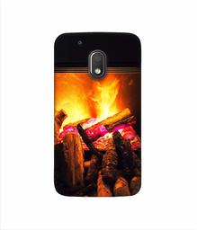 Amazon Brand - Solimo Designer Born Fire 3D Printed Hard Back Case Mobile Cover for Motorola Moto G4 Play