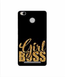 Amazon Brand - Solimo Designer Sparkle Girl Boss 3D Printed Hard Back Case Mobile Cover for Xiaomi Redmi 3S Prime