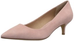 Amazon Brand - 206 Collective Women's Queen Anne Kitten Heel Dress Pump, rose suede, 6.5 B US