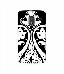 Amazon Brand - Solimo Designer S Shape Rangoli 3D Printed Hard Back Case Mobile Cover for Motorola Moto G4 Play