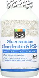 365 Everyday Value, Glucosamine Chondroitin & MSM, 240 count