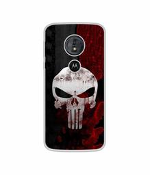 Amazon Brand - Solimo Designer Punisher Skull UV Printed Soft Back Case Mobile Cover for Motorola Moto G6 Play/Motorola Moto E5