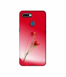 Amazon Brand - Solimo Designer Red Roses 3D Printed Hard Back Case Mobile Cover for Oppo A7