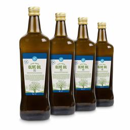 Marca Amazon - Happy Belly 100% Aceite de oliva virgen extra griega (4 x 1L)