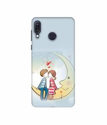 Amazon Brand - Solimo Designer Couple Sitting On Moon 3D Printed Hard Back Case Mobile Cover for Asus Zenfone Max M1 ZB555KL