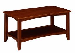 Amazon Brand – Ravenna Home Dora Classic Shelf Storage Wood Coffee Table, 37