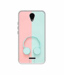 Amazon Brand - Solimo Designer Head Phone UV Printed Soft Back Case Mobile Cover for Micromax Yu Yunique 2