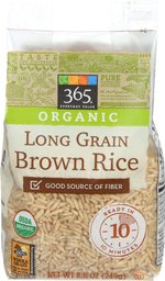 365 EVERYDAY VALUE Organic Long Grain Brown Rice, 8.8 OZ