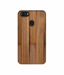 Amazon Brand - Solimo Designer Wooden Art UV Printed Soft Back Case Mobile Cover for Oppo F5