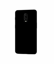 Amazon Brand - Solimo Designer Solid Black 3D Printed Hard Back Case Mobile Cover for OnePlus 6T