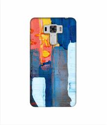 Amazon Brand - Solimo Designer Canvas with Blue Paint 3D Printed Hard Back Case Mobile Cover for Asus Zenfone 3 Laser ZC551KL