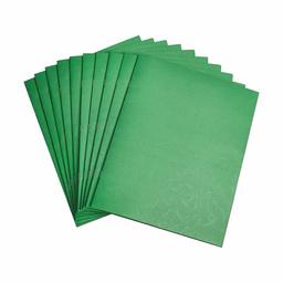 AmazonBasics Two Pocket Paper Portfolio with fastener, Green, 10-Pack