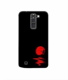 Amazon Brand - Solimo Designer Red Moon 3D Printed Hard Back Case Mobile Cover for LG K7