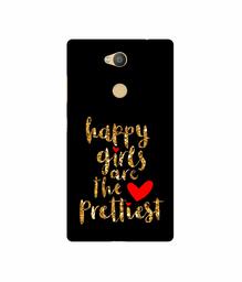 Amazon Brand - Solimo Designer Happy Girls are The Prettiest 3D Printed Hard Back Case Mobile Cover for Sony Xperia L2