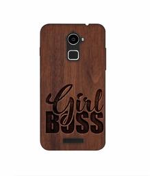 Amazon Brand - Solimo Designer Girl Boss On Wood 3D Printed Hard Back Case Mobile Cover for Coolpad Note 3 Lite