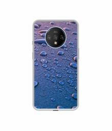 Amazon Brand - Solimo Designer Water Drops UV Printed Soft Back Case Mobile Cover for OnePlus 7T