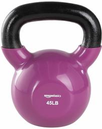 AmazonBasics Vinyl Coated Cast Iron Kettlebell Weight