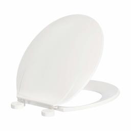 AmazonBasics - Tavoletta “Economiy” per wc, rotonda, colore bianco, confezione singola, AB-T100-R-W