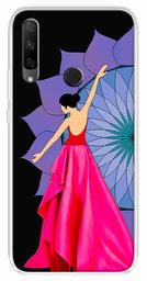 Amazon Brand - Solimo Designer Multicolor Girl Violet Design Printed Soft Back Case Mobile Cover for Huawei Honor 9X