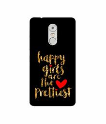 Amazon Brand - Solimo Designer Happy Girls are The Prettiest 3D Printed Hard Back Case Mobile Cover for Lenovo K6 Note