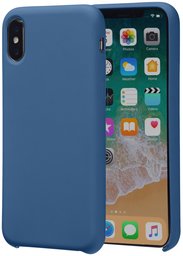 AmazonBasics Siliconen rubberen hoes voor iPhone 8, iPhone 8, marineblauw