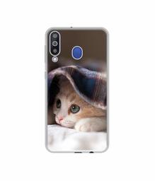 Amazon Brand - Solimo Designer Sleepy Kitten UV Printed Soft Back Case Mobile Cover for Samsung Galaxy M30