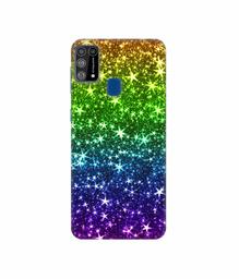 Amazon Brand - Solimo Designer Multicolor Stars 3D Printed Hard Back Case Mobile Cover for Samsung Galaxy M31