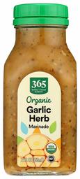 365 by Whole Foods Market, Organic Refrigerated Marinade, Garlic Herb, 12 Fl Oz