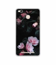 Amazon Brand - Solimo Designer Dark Flowers Photography UV Printed Soft Back Case Mobile Cover for Mi Redmi 3S Prime