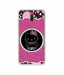 Amazon Brand - Solimo Designer Kitty with Glitter UV Printed Soft Back Case Mobile Cover for Xiaomi Redmi 8A Dual