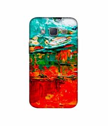 Amazon Brand - Solimo Designer Green and Orange Glass Color 3D Printed Hard Back Case Mobile Cover for Samsung Galaxy J2