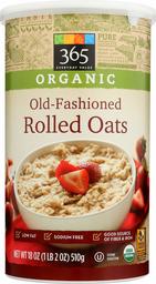 365 EVERYDAY VALUE Organic Old Fashioned Rolled Oats, 18 OZ