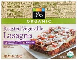 365 Everyday Value, Organic Roasted Vegetable Lasagna, 10 oz, (Frozen)