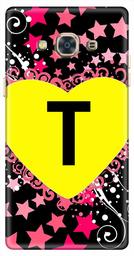 Amazon Brand - Solimo Designer Heart Pattern Alphabet-T 3D Printed Hard Back Case Mobile Cover for Samsung Galaxy J3 Pro