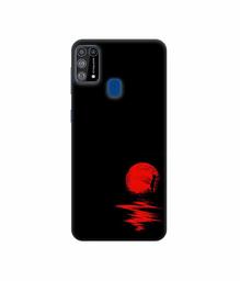 Amazon Brand - Solimo Designer Red Moon 3D Printed Hard Back Case Mobile Cover for Samsung Galaxy M31