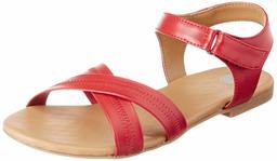 Amazon Brand - Symbol Women's Red Fashion Sandals-3 UK (36 EU) (6 US) (SYM-WS-009)