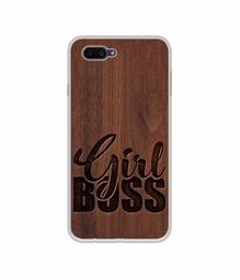 Amazon Brand - Solimo Designer Girl Boss On Wood UV Printed Soft Back Case Mobile Cover for Oppo A3S