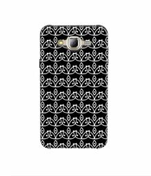 Amazon Brand - Solimo Designer White Flowers Pattern 3D Printed Hard Back Case Mobile Cover for Samsung Galaxy J2 (2016)