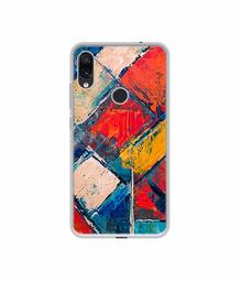 Amazon Brand - Solimo Designer Dark Multicolor Blocks UV Printed Soft Back Case Mobile Cover for Mi Redmi Note 7 / Note 7S / Note 7 Pro