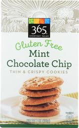 365 Everyday Value, Mint Chocolate Chip, Thin & Crispy Cookies, 7 oz