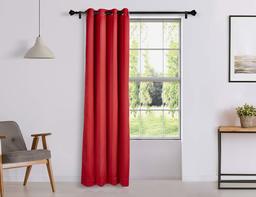 Amazon Brand - Solimo Room Darkening Blackout Door Curtain, 7 Feet (Maroon)