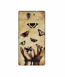 Amazon Brand - Solimo Designer Butterflies 3D Printed Hard Back Case Mobile Cover for Sony Xperia C3 Dual