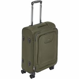 AmazonBasics Premium Expandable Softside Spinner Luggage With TSA Lock- 53 cm, Olive