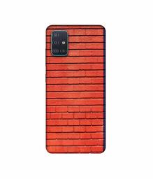 Amazon Brand - Solimo Designer Red and Purple Brick 3D Printed Hard Back Case Mobile Cover for Samsung Galaxy A51