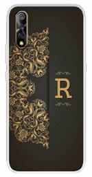 Amazon Brand - Solimo Designer Multicolor Black Pattern Alphabet-R Printed Soft Back Case Mobile Cover for Vivo S1 / Vivo Z1x