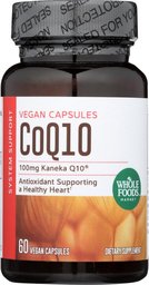 Whole Foods Market, CoQ10 100mg - Vegetarian, 60 ct