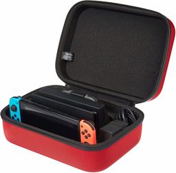 AmazonBasics Travel and Storage Case for Nintendo Switch - Red