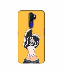 Amazon Brand - Solimo Designer Boy Shoes Pattern 3D Printed Hard Back Case Mobile Cover for Oppo A9 (2020)